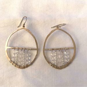 Silpada White Brad Dream Catcher Earrings